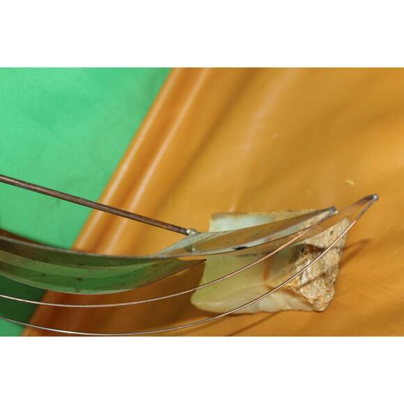 Vintage Pair Brass Metal Steel Onyx Sailboat Sculptures DeMott And Mario Jason - Picture 10 of 16